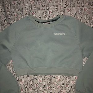 Alphalete Blue Classic Crew Crop